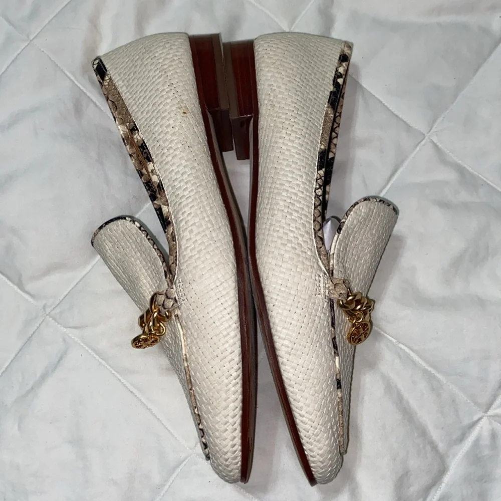 RARE Like new Tory Burch mini Benton charm loafers